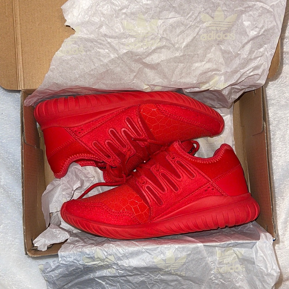 Adidas Tubular Radial J (Red)